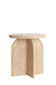 Light & Living Living Side table 41x48 cm OTINIA travertine sand House of Isabella UK