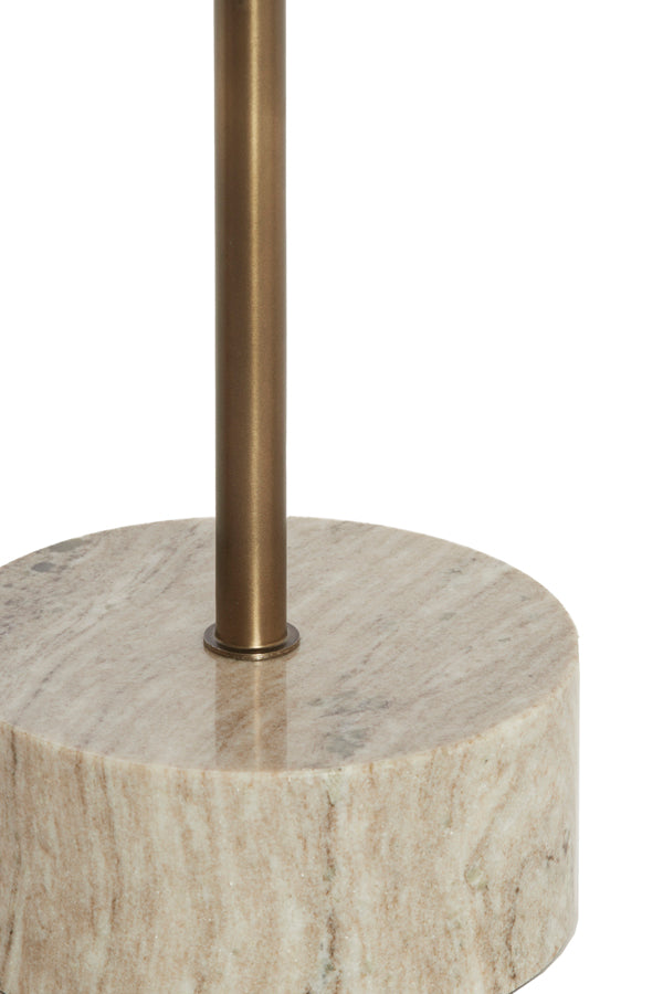 Light & Living Living Side table 41x53 cm CIVITA marble sand-grey+drk bronz-bronz House of Isabella UK