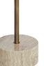 Light & Living Living Side table 41x53 cm CIVITA marble sand-grey+drk bronz-bronz House of Isabella UK