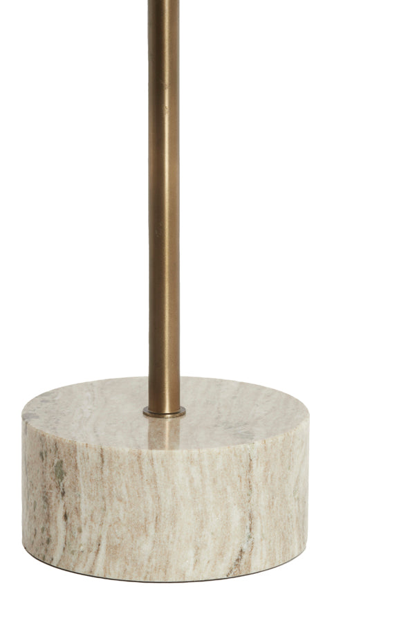 Light & Living Living Side table 41x53 cm CIVITA marble sand-grey+drk bronz-bronz House of Isabella UK
