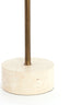 Light & Living Living Side table 41x53 cm CIVITA travertine sand+dark brwn-bronze House of Isabella UK
