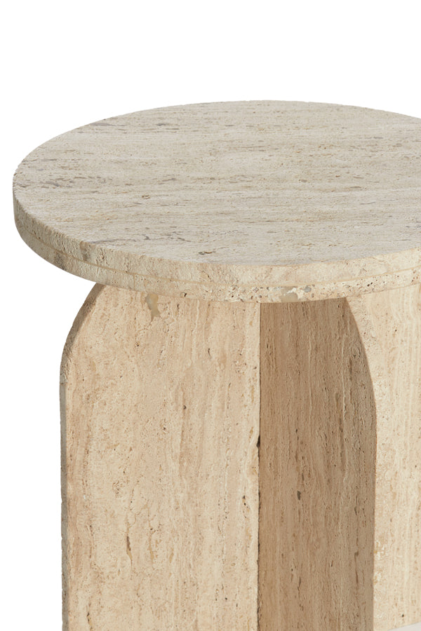Light & Living Living Side table 41x56 cm OTINIA travertine sand House of Isabella UK