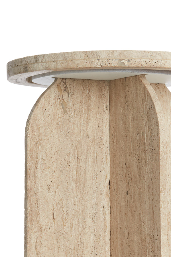 Light & Living Living Side table 41x56 cm OTINIA travertine sand House of Isabella UK