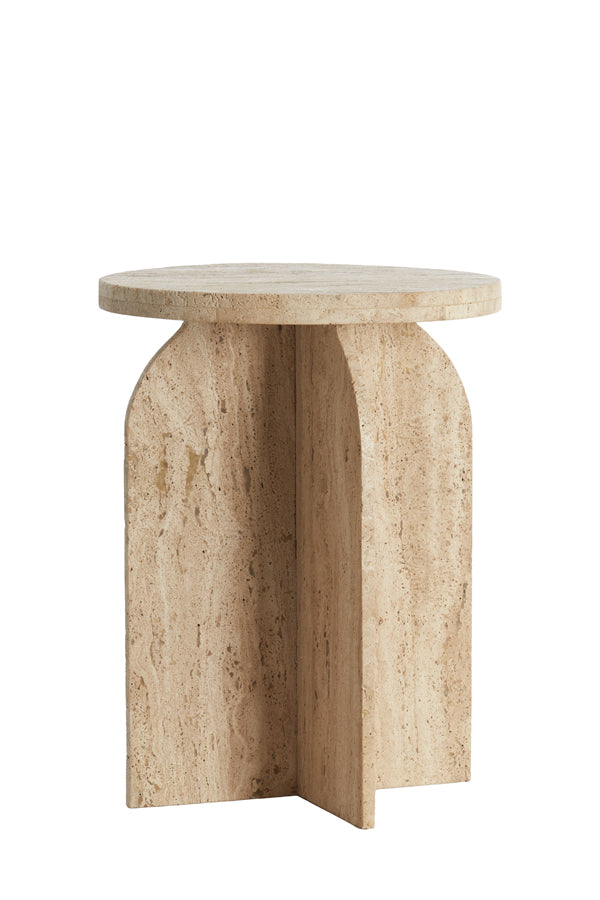 Light & Living Living Side table 41x56 cm OTINIA travertine sand House of Isabella UK