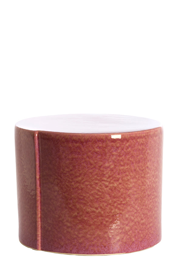 Light & Living Living Side table 42x34 cm CHULILLA ceramics dark pink House of Isabella UK