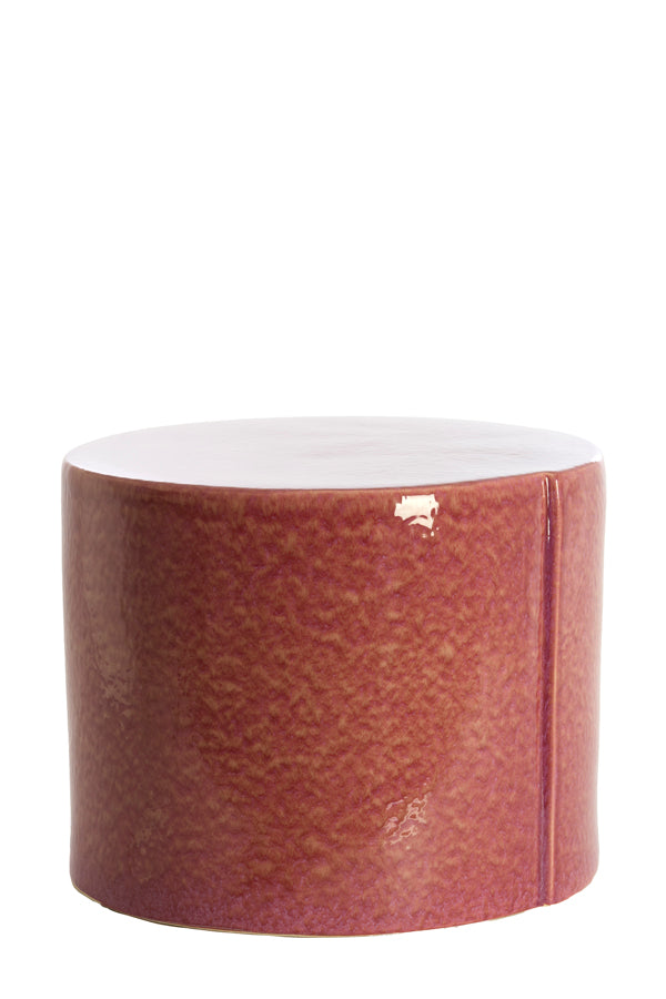 Light & Living Living Side table 42x34 cm CHULILLA ceramics dark pink House of Isabella UK