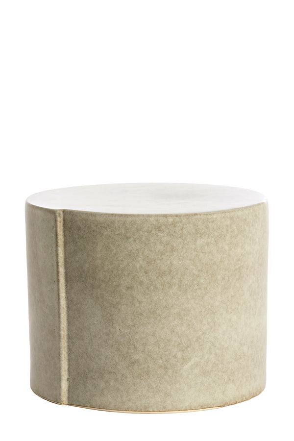 Light & Living Living Side table 42x34 cm CHULILLA ceramics grey House of Isabella UK