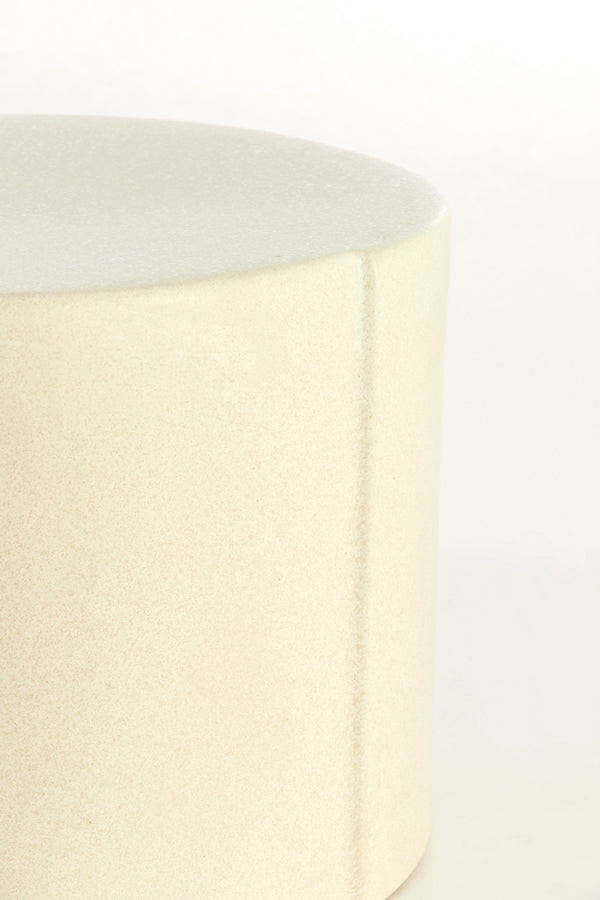 Light & Living Living Side table 42x34 cm CHULILLA ceramics matt cream House of Isabella UK