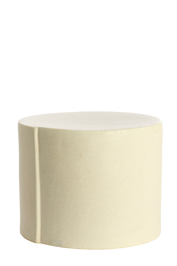 Light & Living Living Side table 42x34 cm CHULILLA ceramics matt cream House of Isabella UK