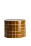 Light & Living Living Side table 42x34 cm MAUCHO ceramics cognac+cream House of Isabella UK