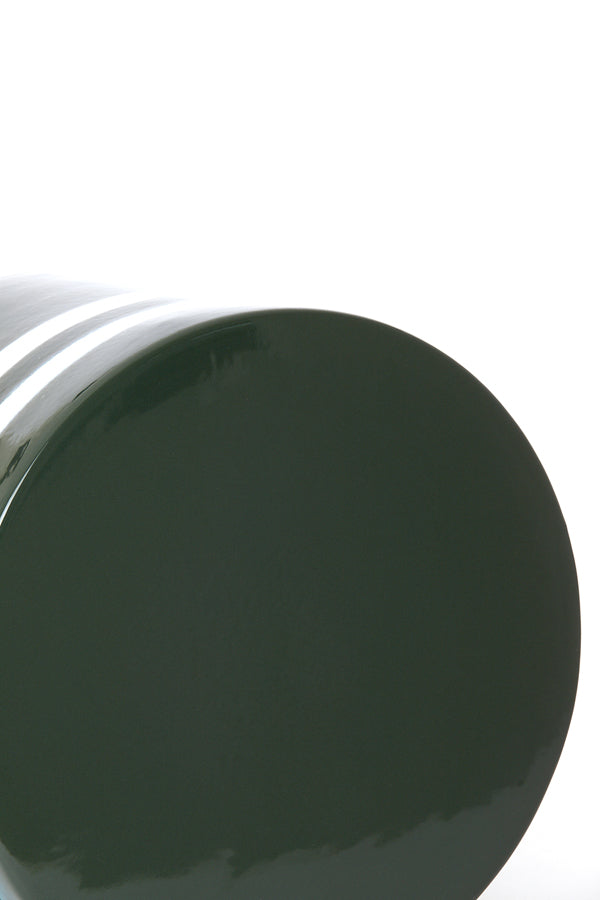 Light & Living Living Side table 42x34 cm MOOCA ceramics dark green-white House of Isabella UK