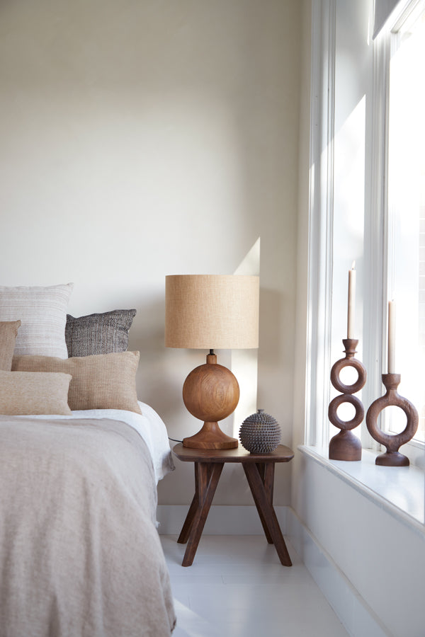 Light & Living Living Side table 44x44x36 cm QUENZA acacia wood brown House of Isabella UK