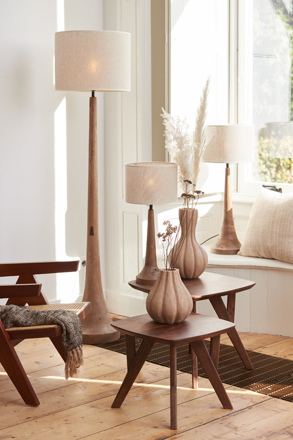 Light & Living Living Side table 44x44x36 cm QUENZA acacia wood brown House of Isabella UK
