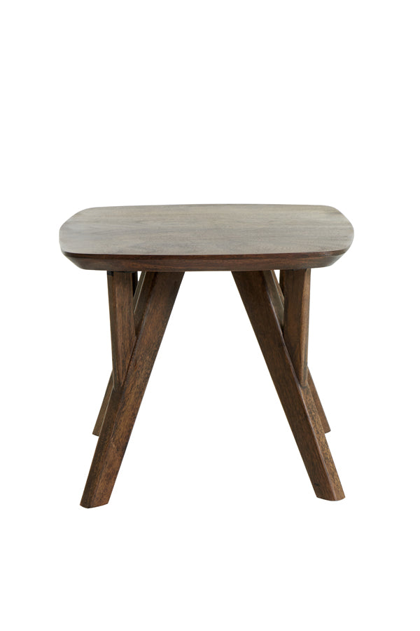 Light & Living Living Side table 44x44x36 cm QUENZA acacia wood brown House of Isabella UK