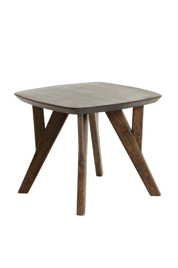 Light & Living Living Side table 44x44x36 cm QUENZA acacia wood brown House of Isabella UK