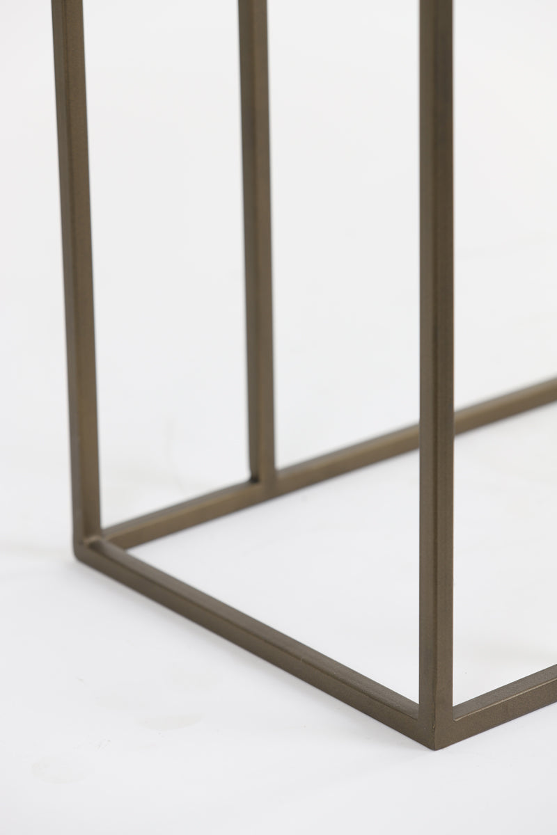 Light & Living Living Side table 45x30x62 cm CHISA mango wood black-ant bronze House of Isabella UK