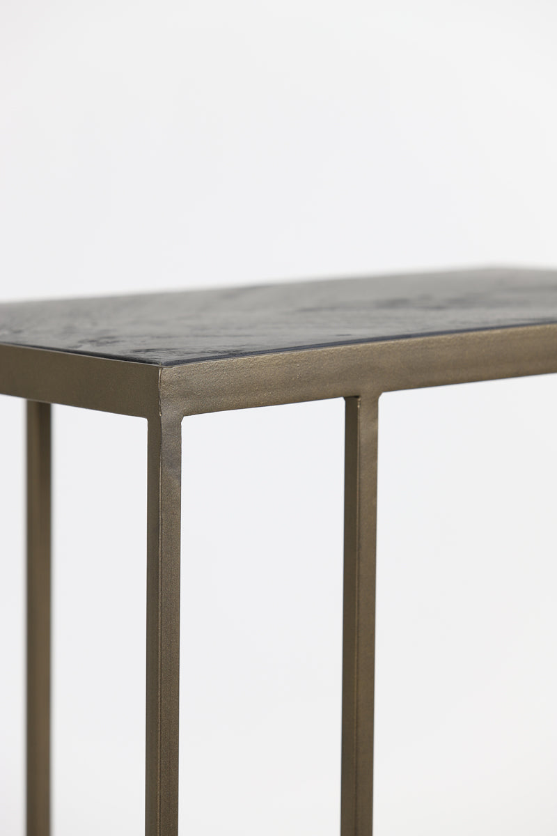 Light & Living Living Side table 45x30x62 cm CHISA mango wood black-ant bronze House of Isabella UK