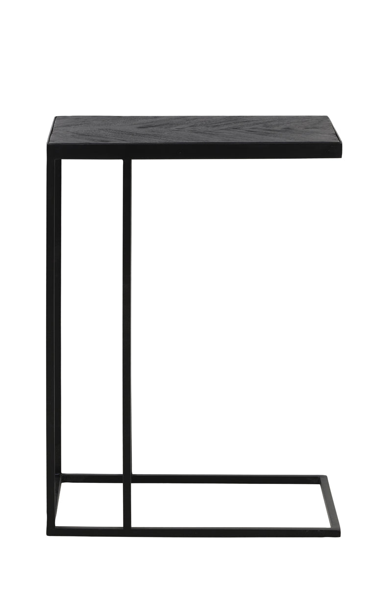 Light & Living Living Side table 45x30x62 cm CHISA mango wood black-black House of Isabella UK