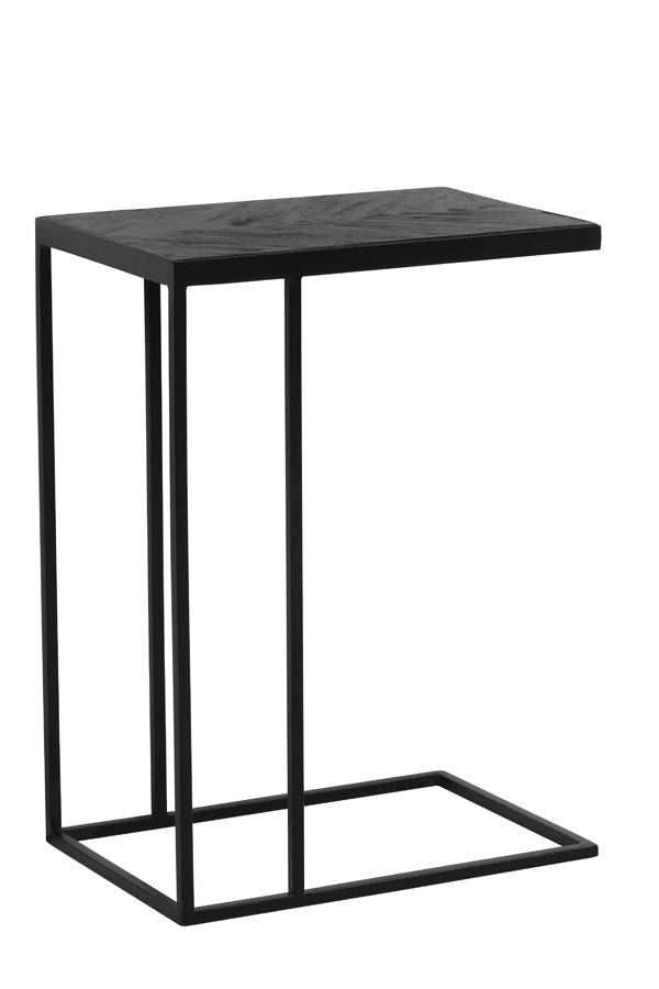 Light & Living Living Side table 45x30x62 cm CHISA mango wood black-black House of Isabella UK