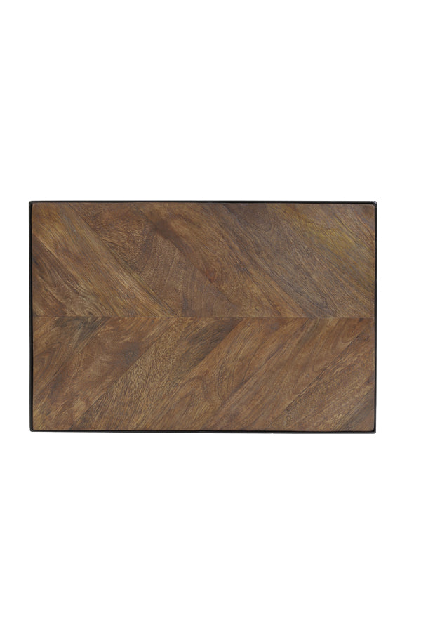 Light & Living Living Side table 45x30x62 cm CHISA mango wood brown-black House of Isabella UK