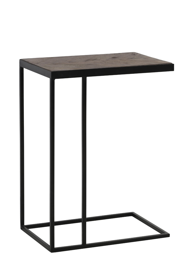 Light & Living Living Side table 45x30x62 cm CHISA mango wood brown-black House of Isabella UK