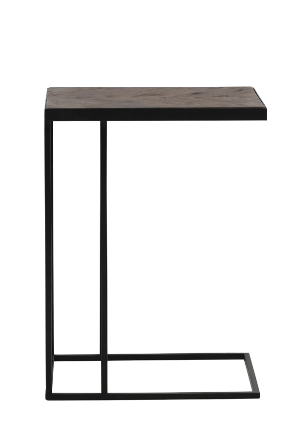 Light & Living Living Side table 45x30x62 cm CHISA mango wood brown-black House of Isabella UK