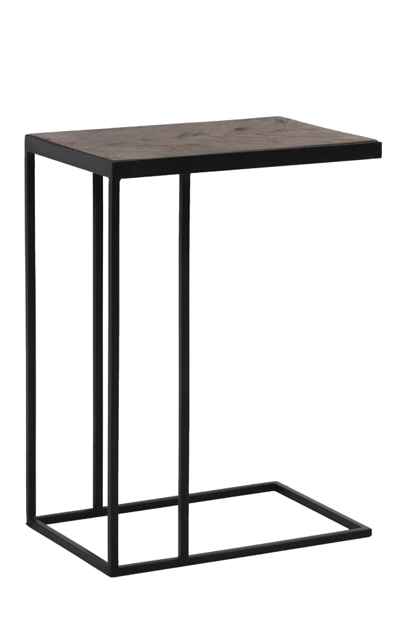 Light & Living Living Side table 45x30x62 cm CHISA mango wood brown-black House of Isabella UK