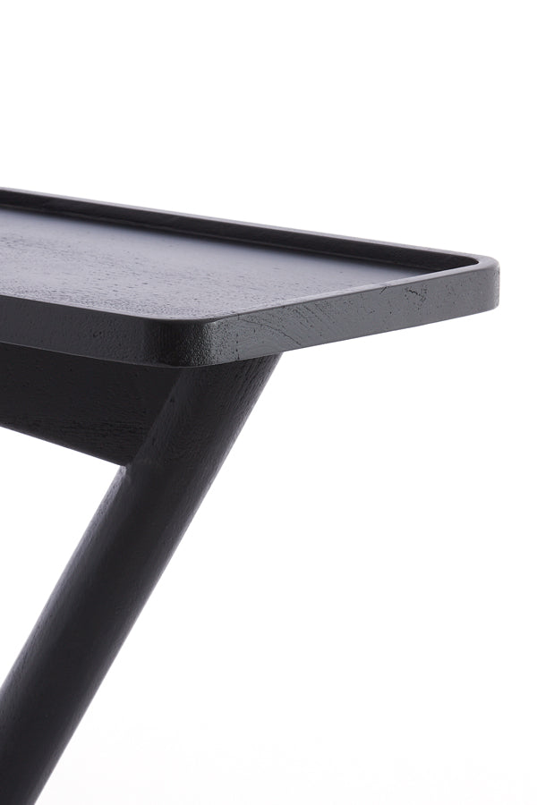 Light & Living Living Side table 45x42x63 cm QIANO mango wood matt black House of Isabella UK