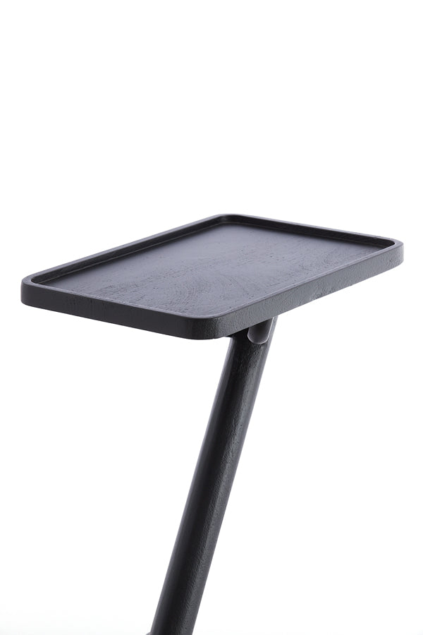 Light & Living Living Side table 45x42x63 cm QIANO mango wood matt black House of Isabella UK