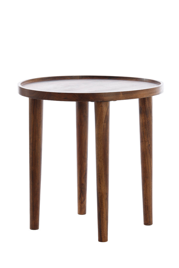 Light & Living Living Side table 45x45 cm QIANO acacia wood brown House of Isabella UK