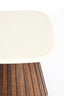 Light & Living Living Side table 45x45x40 cm OKATO cream+wood brown House of Isabella UK