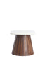 Light & Living Living Side table 45x45x40 cm OKATO cream+wood brown House of Isabella UK