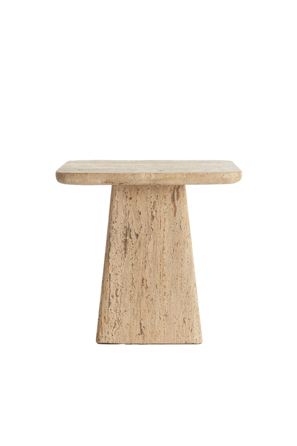 Light & Living Living Side table 45x45x42 cm KEPAMI travertine sand House of Isabella UK