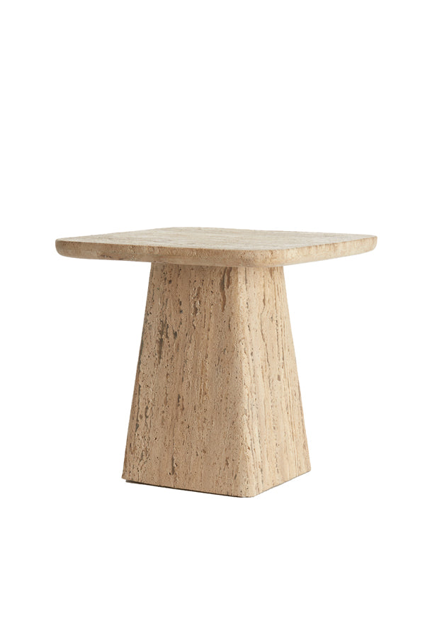 Light & Living Living Side table 45x45x42 cm KEPAMI travertine sand House of Isabella UK