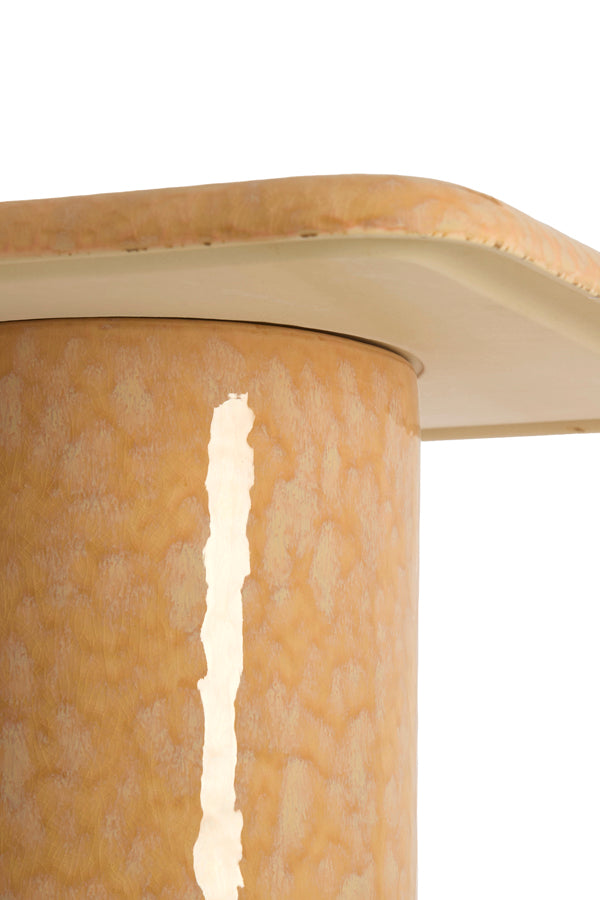 Light & Living Living Side table 45x45x54 cm LUARCA ceramics light peach House of Isabella UK