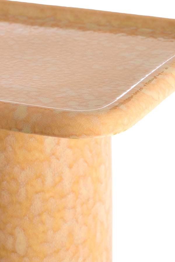 Light & Living Living Side table 45x45x54 cm LUARCA ceramics light peach House of Isabella UK