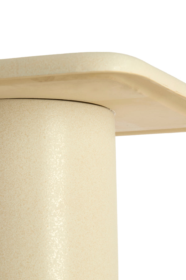 Light & Living Living Side table 45x45x54 cm LUARCA ceramics matt cream House of Isabella UK
