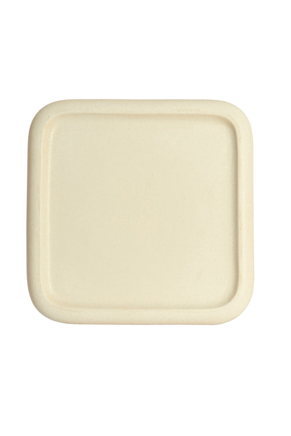 Light & Living Living Side table 45x45x54 cm LUARCA ceramics matt cream House of Isabella UK