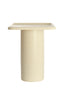 Light & Living Living Side table 45x45x54 cm LUARCA ceramics matt cream House of Isabella UK