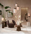 Light & Living Living Side table 45x45x59 cm DEGO matt dark brown House of Isabella UK