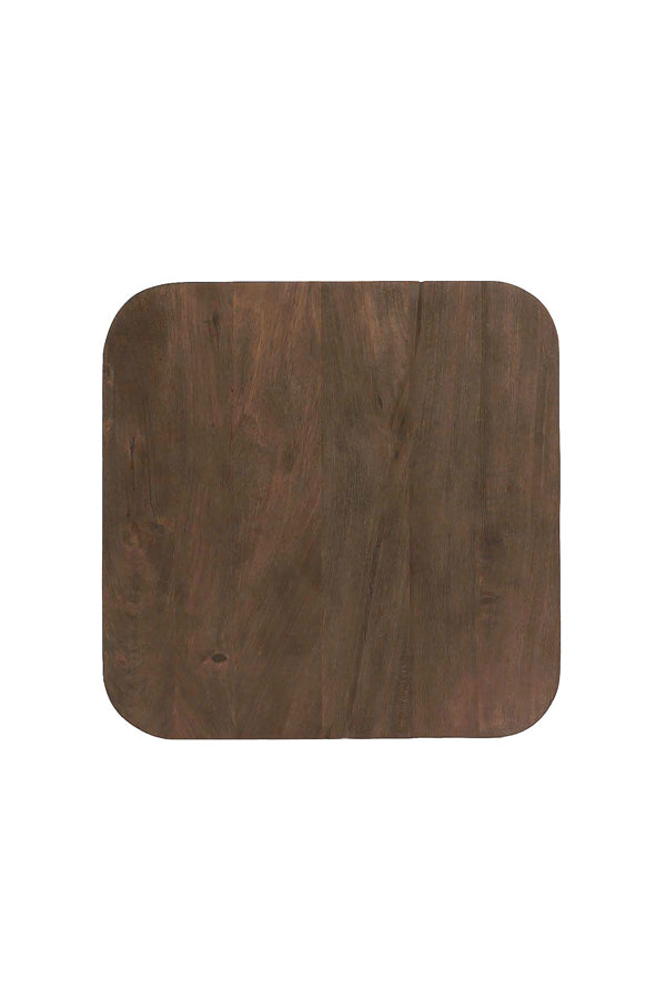 Light & Living Living Side table 45x45x59 cm DEGO matt dark brown House of Isabella UK