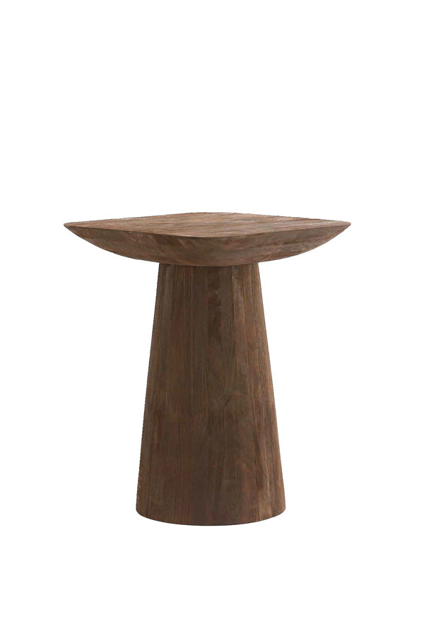 Light & Living Living Side table 45x45x59 cm DEGO matt dark brown House of Isabella UK