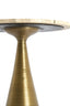 Light & Living Living Side table 45x47 cm BAHIA sand travertine+antique bronze House of Isabella UK