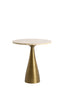 Light & Living Living Side table 45x47 cm BAHIA sand travertine+antique bronze House of Isabella UK