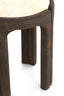 Light & Living Living Side table 45x50 cm ALI wood grey-drk brown+travertine sand House of Isabella UK