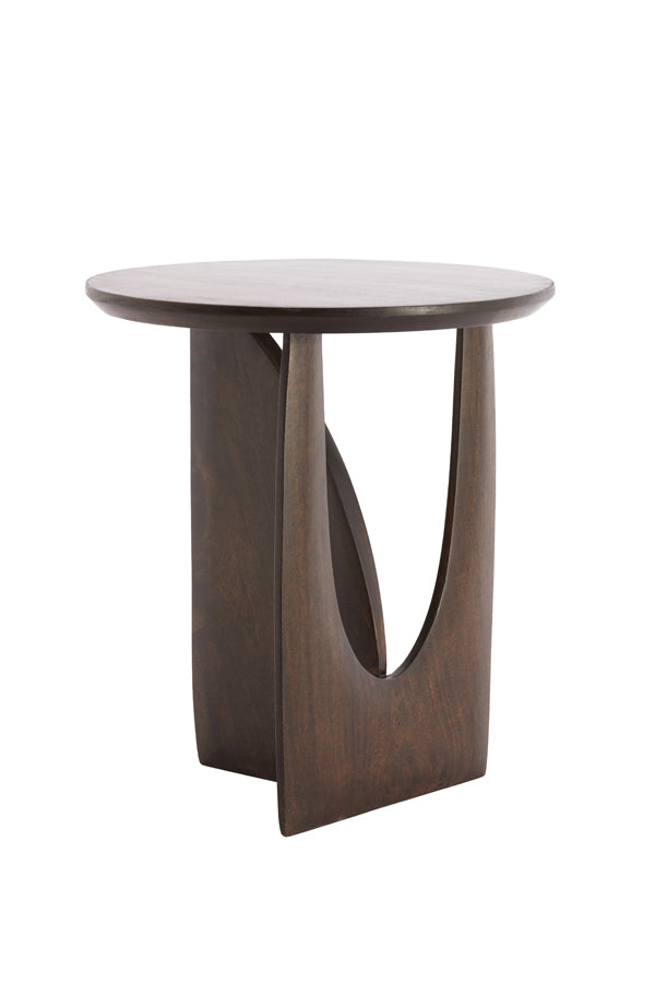 Light & Living Living Side table 45x50 cm DJAVANO mango wood chocolate brown House of Isabella UK
