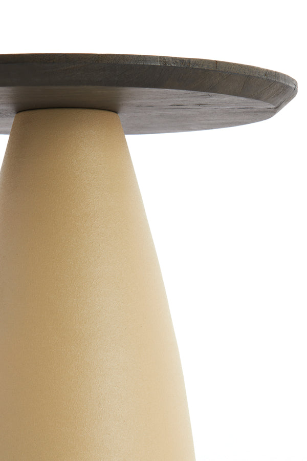 Light & Living Living Side table 45x50 cm OCANA wood oil brown+matt beige House of Isabella UK