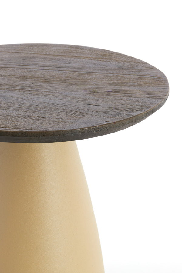 Light & Living Living Side table 45x50 cm OCANA wood oil brown+matt beige House of Isabella UK