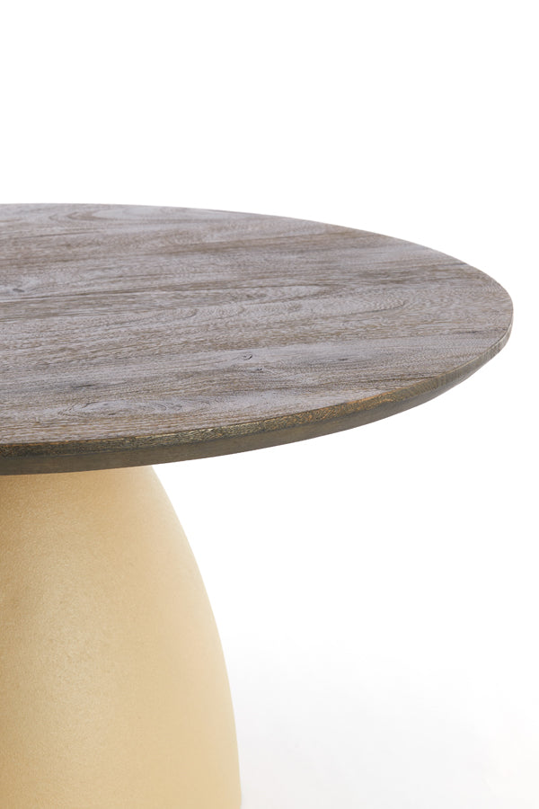 Light & Living Living Side table 45x50 cm OCANA wood oil brown+matt beige House of Isabella UK