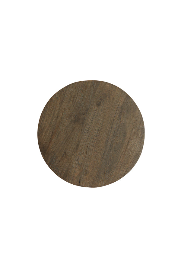 Light & Living Living Side table 45x50 cm OCANA wood oil brown+matt beige House of Isabella UK